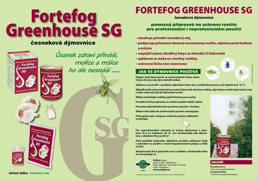 Česneková dýmovnice-Fortefog Greenhouse SG