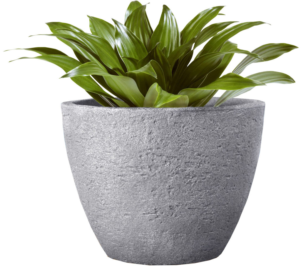 Kvetinac Stone O 50 Cm Vyska 38 Cm Sedy Garden Servis Opava